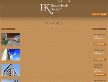 Tablet Screenshot of kenzi-hotels.com